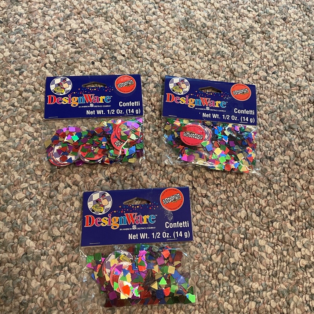 Vintage Cartoon Network DesignWare Wacky Racing Confetti